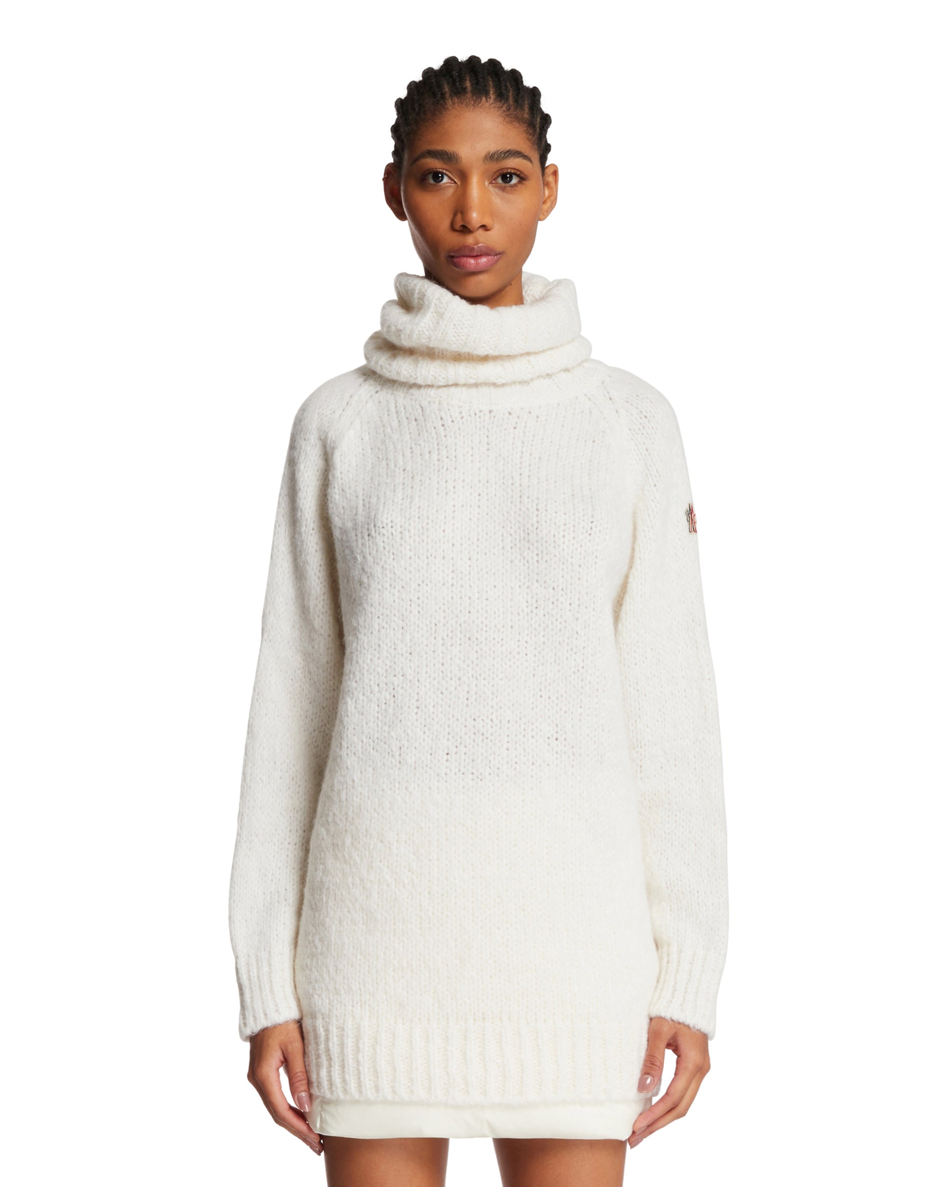 White Turtleneck Sweater MONCLER GRENOBLE Antonia