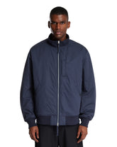 Blue Cotton Bomber Jacket - NANAMICA MEN | PLP | Antonia