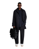 Blue Cotton Trench Coat - New arrivals men's clothing | PLP | Antonia