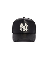 Black 9Forty New York Yankees Leather Cap | PDP | Antonia