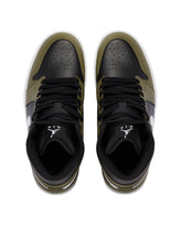 Air Jordan 1 Mid Black and Green Sneakers - Men's shoes | PLP | Antonia