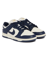 White and Blue Dunk Low Next Nature Sneakers | PDP | Antonia