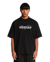 Black Flower Logo T-shirt - OFF-WHITE MEN | PLP | Antonia