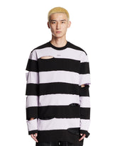 Striped Destroyed T-Shirt - OFF-WHITE MEN | PLP | Antonia