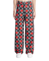 Gray Printed Trousers | PDP | Antonia