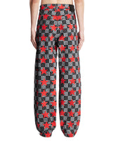 Gray Printed Trousers | PDP | Antonia