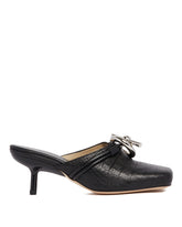 Black Leather Clogs | PDP | Antonia