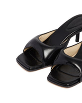 Black Leather Slippers | PDP | Antonia