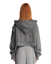 Gray Distressed Hoodie | PDP | Antonia