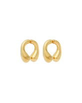 Golden P Helix Earrings | PDP | Antonia