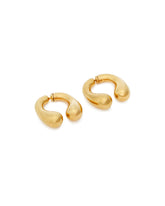 Golden P Helix Earrings | PDP | Antonia