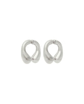 Silver P Helix Earrings | PDP | Antonia