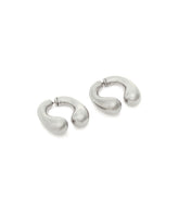 Silver P Helix Earrings | PDP | Antonia