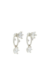 Silver Diamanti Drop Earrings - PANCONESI WOMEN | PLP | Antonia