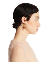 Gold P Earrings | PDP | Antonia