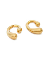 Gold P Earrings | PDP | Antonia