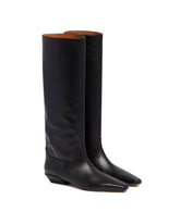 Jane Black Leather Boots | PDP | dAgency