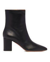 Black Leather Ankle Boots | PDP | Antonia