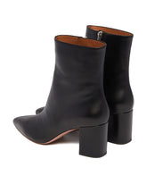 Black Leather Ankle Boots | PDP | Antonia