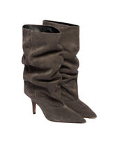 Gray Draped Boots - Women | PLP | Antonia