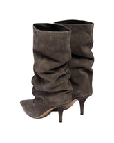 Gray Draped Boots | PDP | Antonia