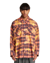 Orange Tartan Cotton Shirt - R13 MEN | PLP | Antonia