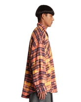 Orange Tartan Cotton Shirt | PDP | Antonia