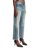 Blue Cropped Wide-leg Jeans | PDP | Antonia