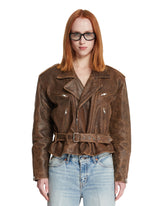 Brown Biker Jacket | PDP | Antonia