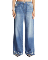Blue Mid Rise Palazzo Jeans - Women's clothing | PLP | dAgency
