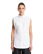 White Sleeveless Shirt | PDP | dAgency