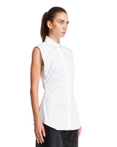 White Sleeveless Shirt | PDP | dAgency