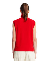 Red Wool And Cashmere Top | PDP | dAgency