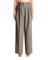 Gray Pleated Trousers - Women's trousers | PLP | dAgency