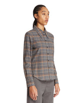 Gray Checked Flannel Shirt | PDP | Antonia