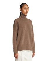 Brown Wool Turtleneck Sweater | PDP | Antonia