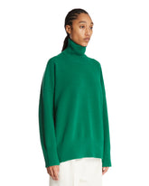 Green Wool Turtleneck Sweater | PDP | Antonia