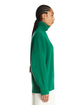 Green Wool Turtleneck Sweater | PDP | Antonia