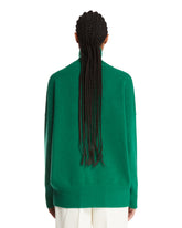 Green Wool Turtleneck Sweater | PDP | Antonia