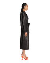 Black Long Leather Coat | PDP | Antonia