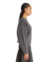 Gray V-Neck Sweater | PDP | Antonia