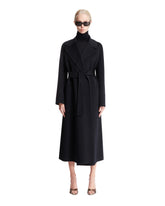 Black Wool Belted Coat | PDP | Antonia