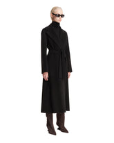 Black Wool Belted Coat | PDP | Antonia