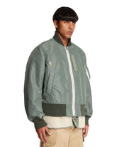 Green Ripstop Bomber Jacket | PDP | Antonia