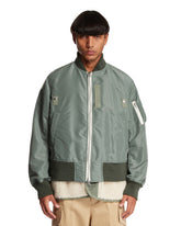 Green Ripstop Bomber Jacket - Sacai men | PLP | Antonia