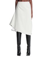 White Asymmetrical Skirt | PDP | Antonia