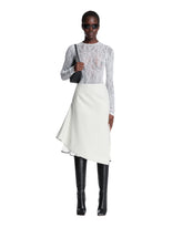 White Asymmetrical Skirt | PDP | Antonia