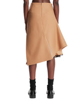 Beige Asymmetrical Skirt | PDP | Antonia