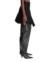 Black Asymmetrical Skirt | PDP | Antonia