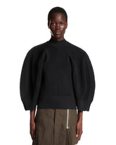 Black Puff Sleeves Cardigan - Sacai donna | PLP | Antonia